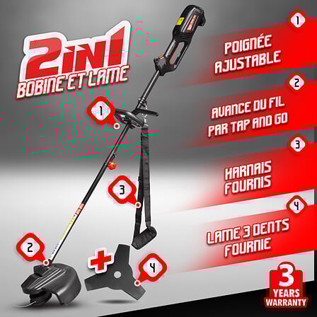 Débroussailleuse électrique 1200W avec bobine e...