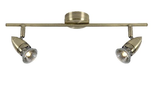 13955/22/03 caro bar 2 x gu10 50 w bronze