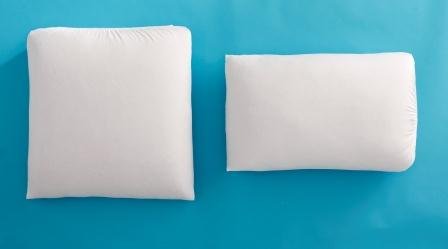 Lot de 2 sous-taies d'oreiller 62x62 cm en jers...