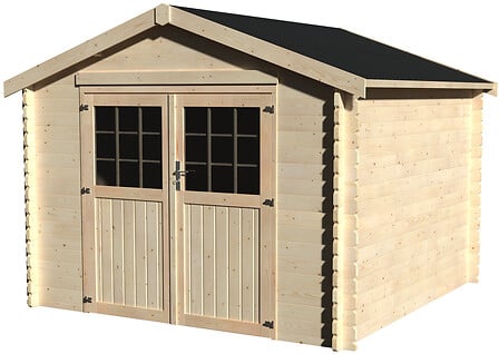 D&J Abri de jardin - Bois de sapin traité Valod...