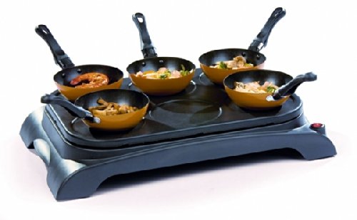 Do-8706w set complet crêpes + wok party pour 6 ...