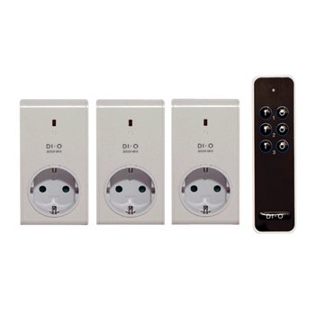 Dio DI-O Starter kit with 3x on/off socket + 3 channel remote control 5411478547969 (5411478547969)