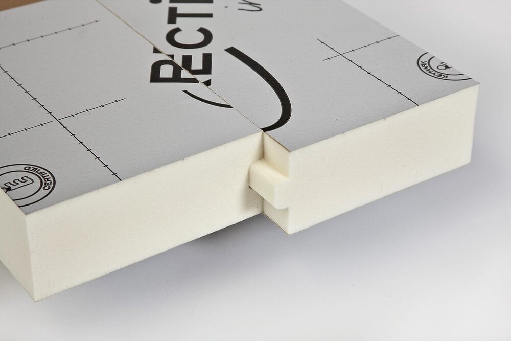 RECTICEL Panneau isolant PU - 1,2x0,6m ep60mm code EAN 5411545015285 