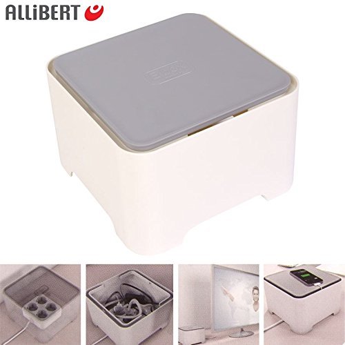 Allibert 220045 E-Box Boîte de Rangement Carrée pour Câbles Polypropylène Blanc/Gris 19,5 x 19,39 x 12,6 cm 5412006778497 ALLIBERT Allibert 220045 E-Box Boîte de Rangement Carrée pour Câbles Polypropylène Blanc/Gris 19,5 x 19,39 x 12,6 cm 5412006778497 ALLIBERT