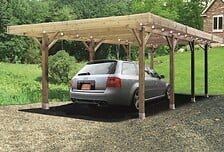 SOLID Module de base 6x5m carport en bois H 2.5...