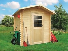 SOLID Abri de jardin Essen - Porte semi-vitrée ...