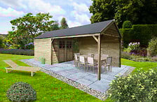 SOLID Abri de jardin bois autoclavé Cambrai - 8...