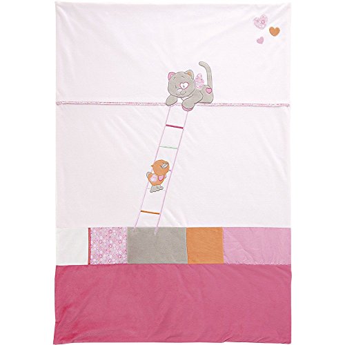 - couverture bébé 100 x 140 cm veloudoux iris e...