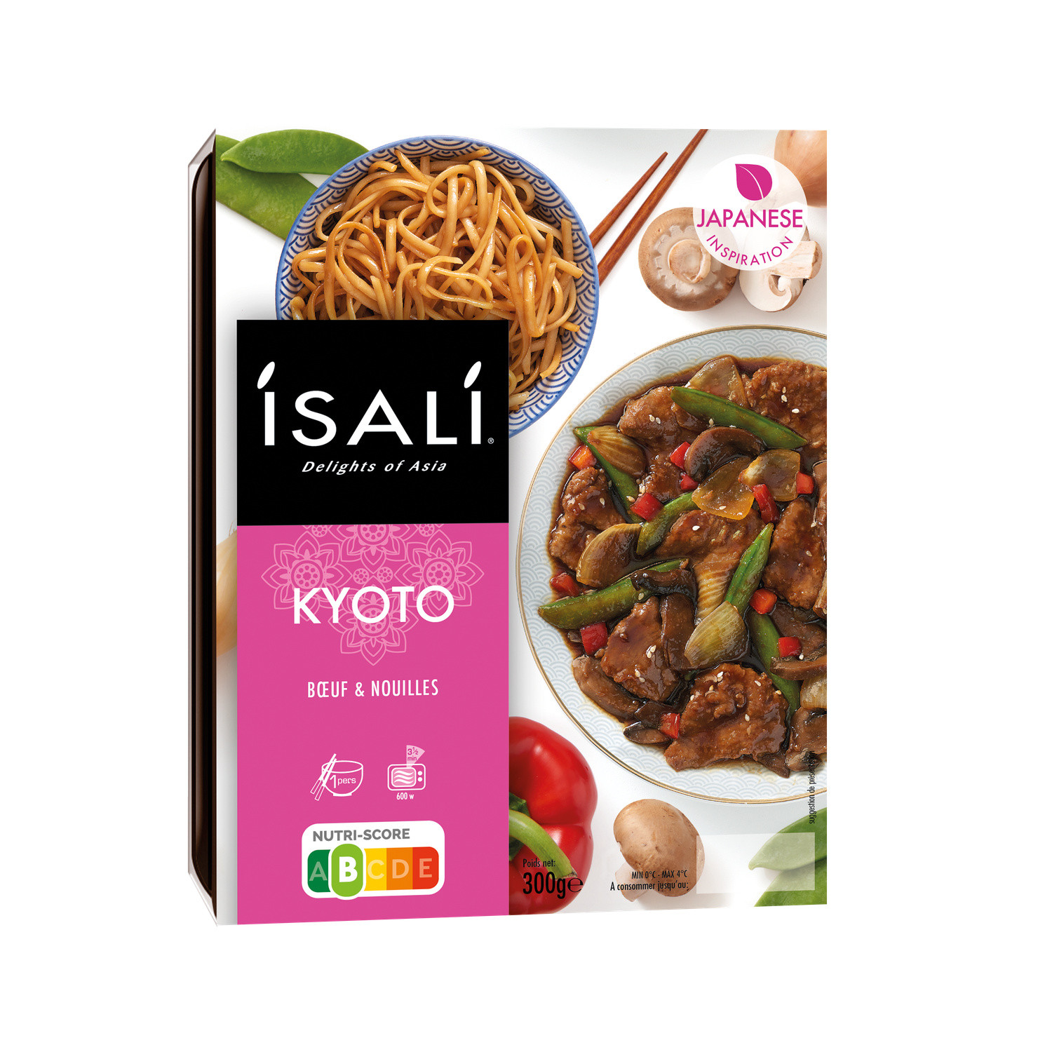 Plat cuisiné bœuf & nouilles ISALI