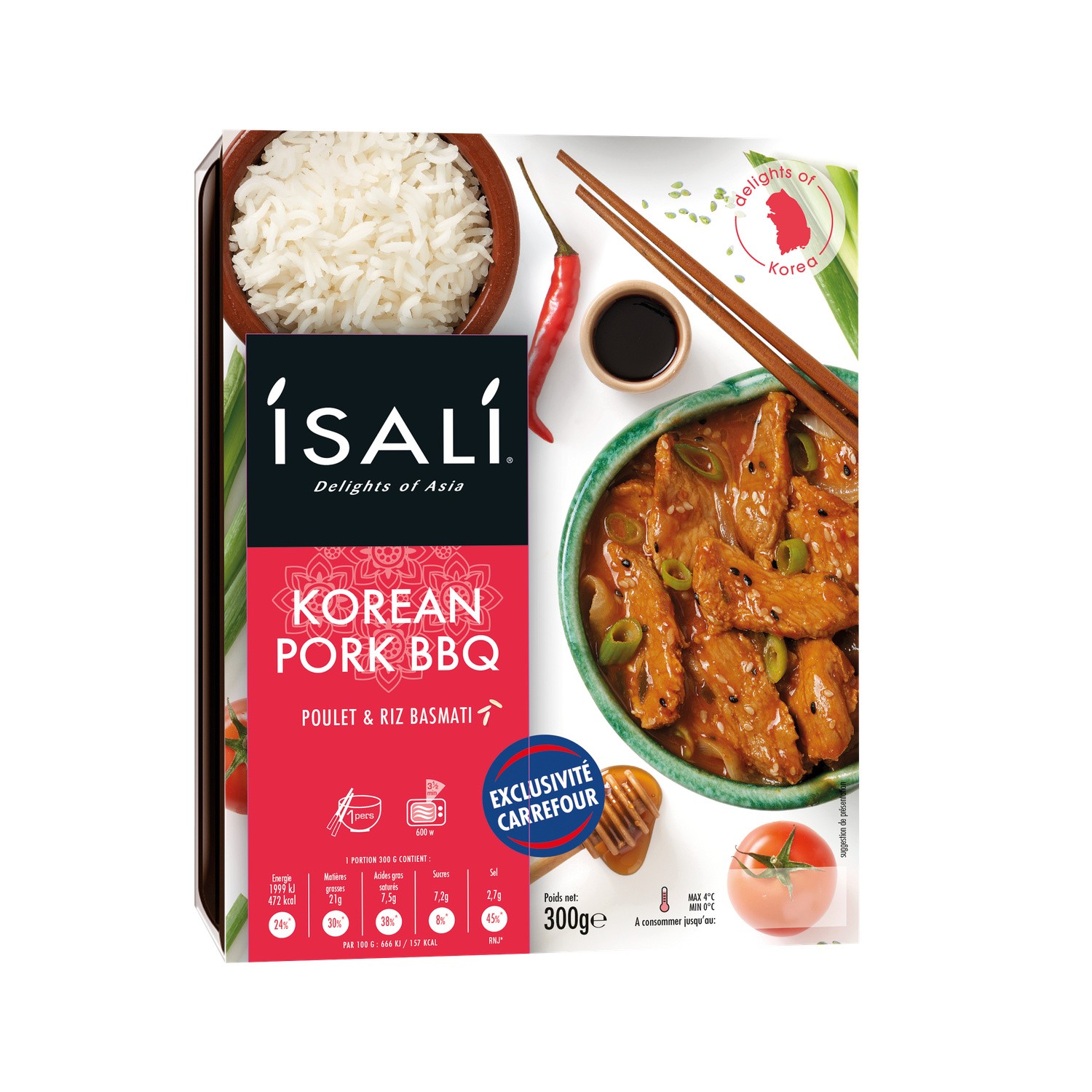 Plat cuisiné Coréen porc ISALI 5413110520323 ISALI
