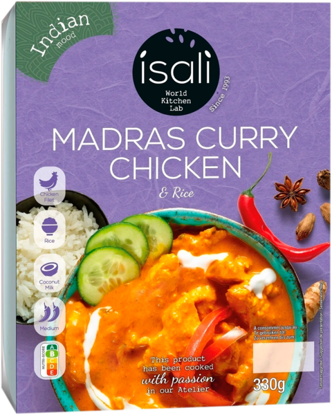  Madras Poulet Curry Et Riz Isali code EAN 5413110542028 