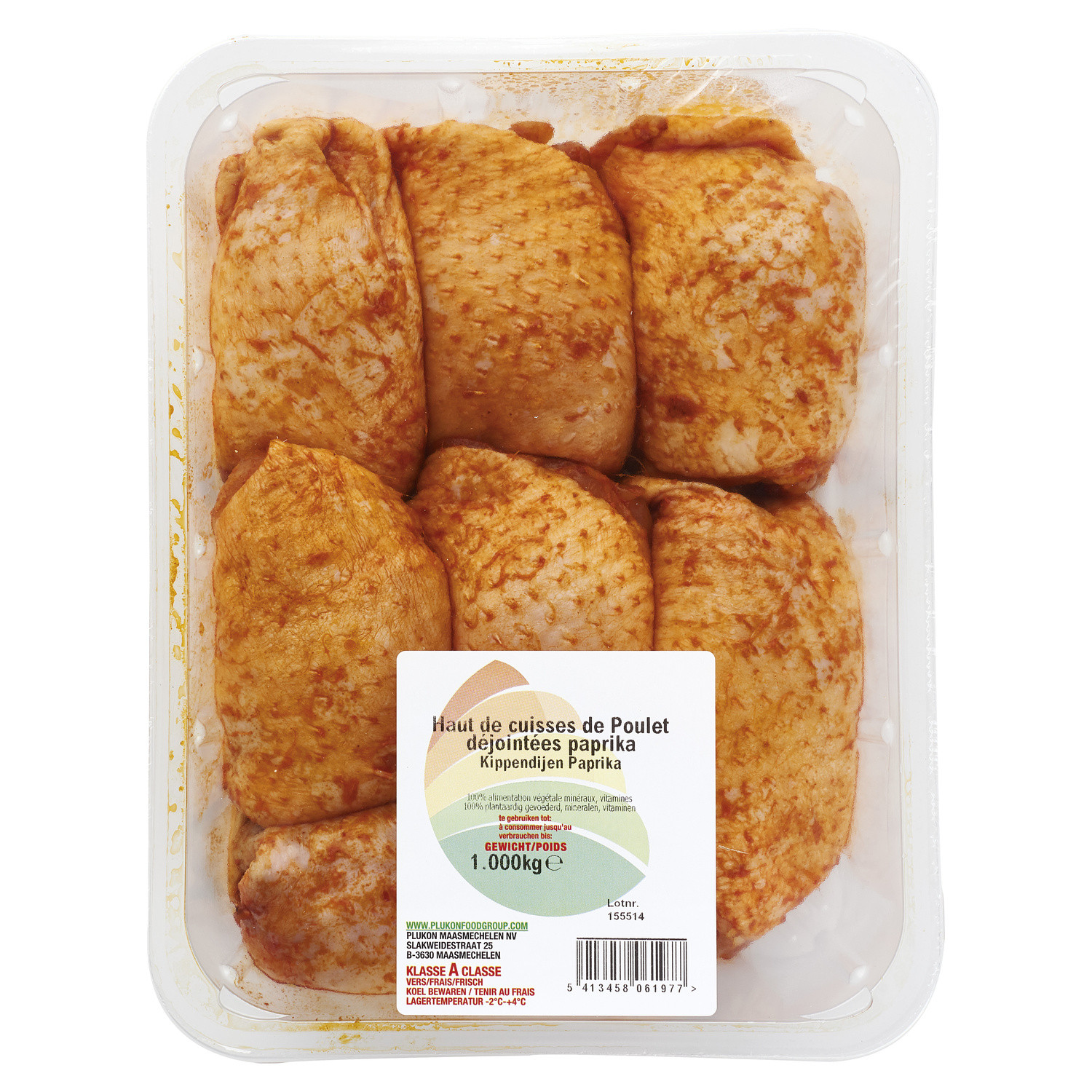 Hauts de cuisses de poulet déjointée paprika 