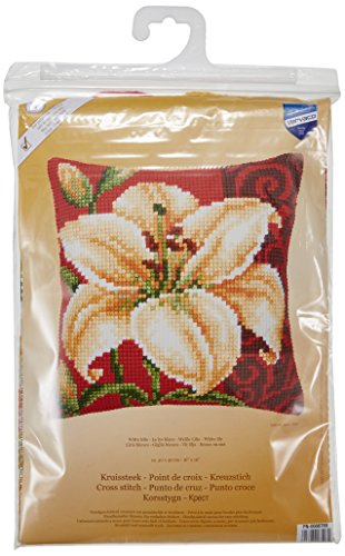 Kit coussin point de croix, lys tigre, multi-co...