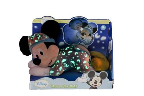 Peluche veilleuse brille dans la nuit - mickey ...