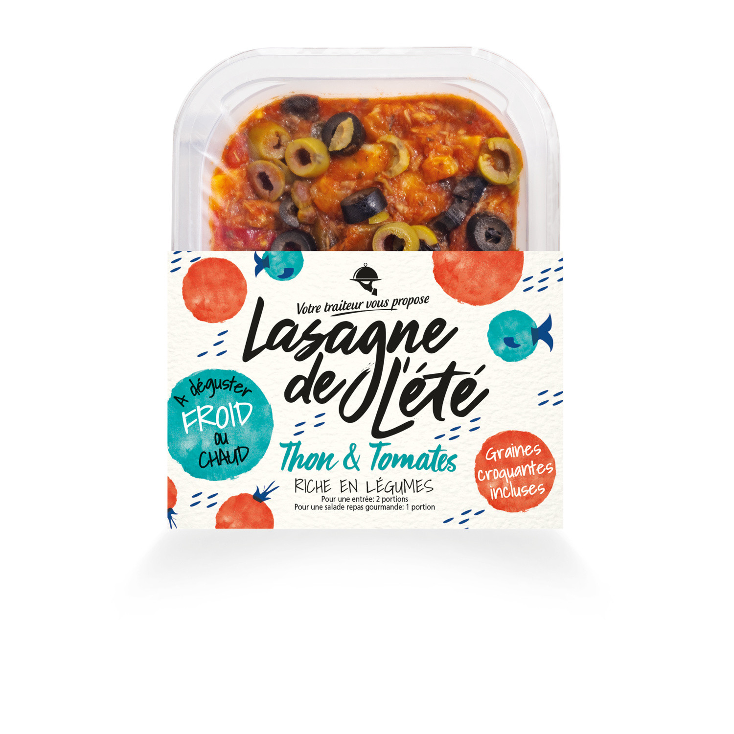 Plat cuisiné Lasagne de l'été thon et tomates V...