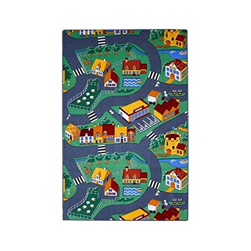 Rlittga90100165t06 little village 100 x 165 cm