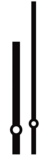 137 mm et 100 lignes droites mains noir