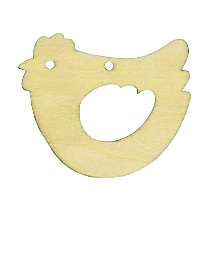 10 x 8,5 cm en bois en forme de poule lot de 3 ...