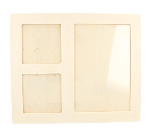 14002226 cadre à décorer avec 3 fenêtres bois 2...