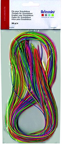- 30 fils pour scoubidous fluo
