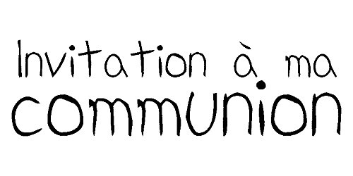 Artemio - type e texte invitation a ma communion tampon en bois code EAN 5414135093946 