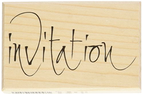 - type f texte n2 tampon en bois invitation