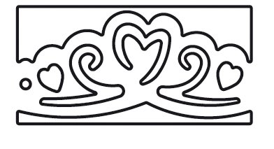 Perforatrice de bordure coeurs