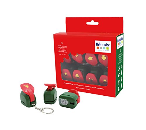 10003080 kit de 8 mini perforatrices noël plast...