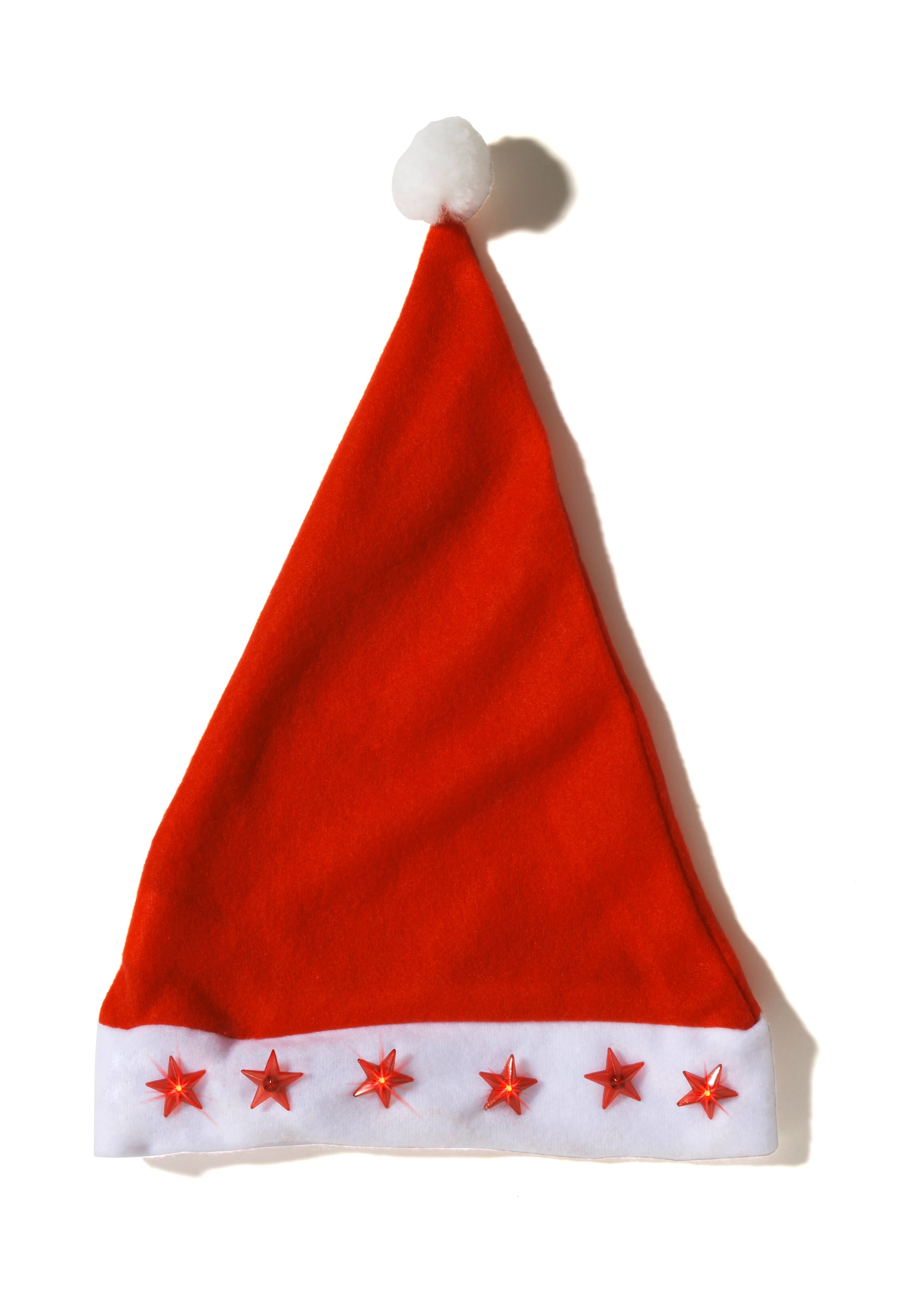 Bonnet Père Noël en Fleece avec lumières étoiles 5414635064118 (5414635064118)