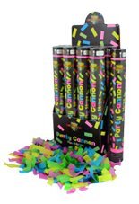 Canon à confettis 40 cm fluo