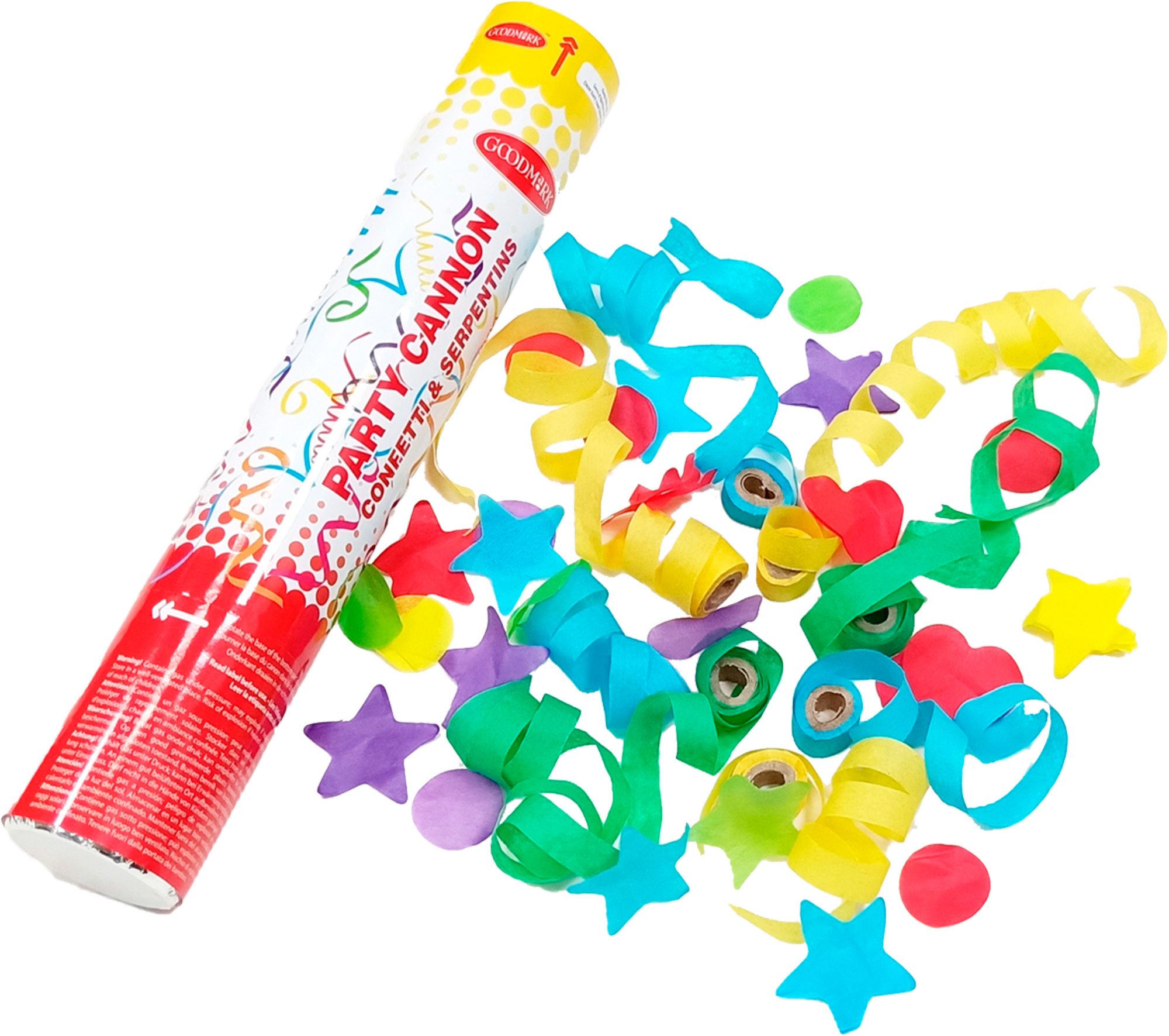 CANON CONFETTIS 24CM PAPIER MULTICOLORE