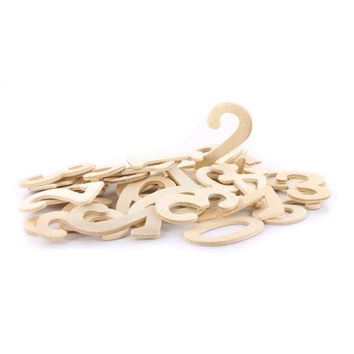 - 50 mm - 40 pièces-chiffres en bois