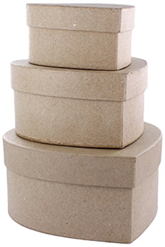 En forme de cœur 150 x 80 mm-lot de 3