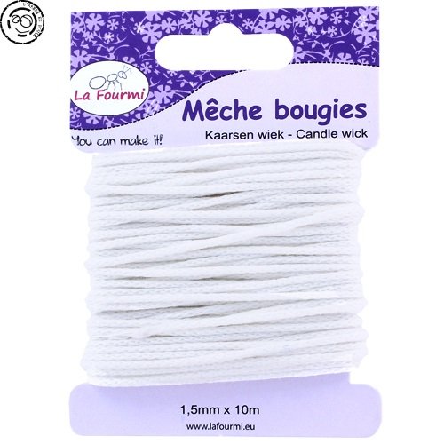 Carte 10 mètres de mêche 1,5mm (bougies 4-6cm)