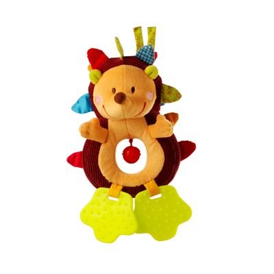 Simon hérisson hochet clochette multicolore