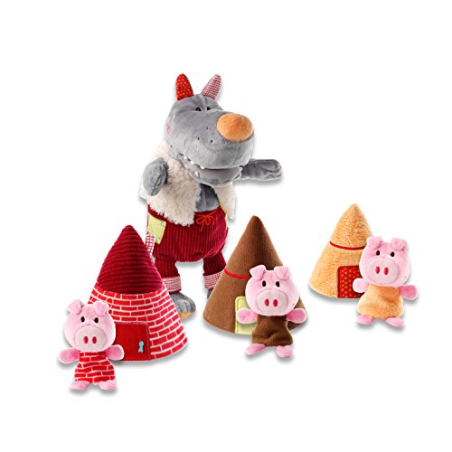 - 86155 - marionnette loup et les 3 petits cochons