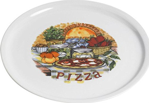 - 909190 - assiette a pizza decoree 30cm deco f...