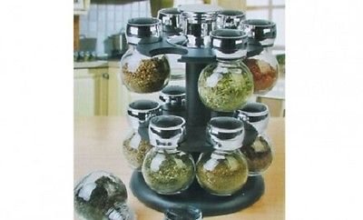 12 Pot Noir tournant rotatif tourne Carrousel à épices herbes de bocaux en verre 5414886284341 MTS 12 Pot Noir tournant rotatif tourne Carrousel à épices herbes de bocaux en verre 5414886284341 MTS