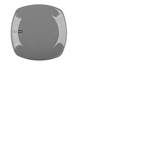 Assiette Carrée Grise 27 x 27 cm - Plat Carré G...