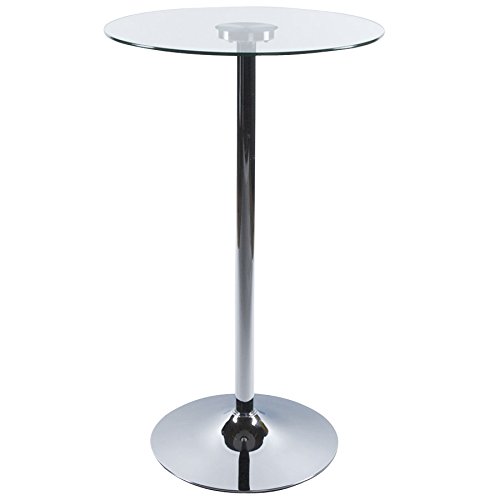 - table haute bar 'xena' mange debout verre tra...