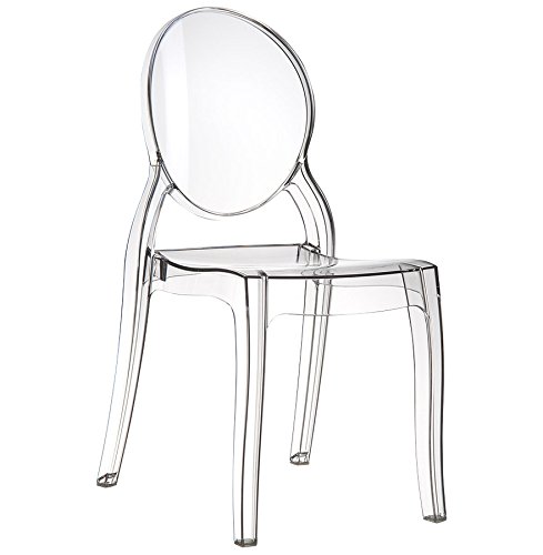- chaise design 'eliza' transparente