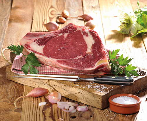  VIANDE BOVINE : CÔTE À L'OS *** 
À GRILLER code EAN 5421635985623 