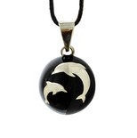 Bijou de grossesse Bola Black with Silver Dolphins 5425011483027 BOLA Bijou de grossesse Bola Black with Silver Dolphins 5425011483027 BOLA