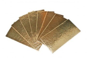 Cerf Cartons or 24 cm pour bûche de Noël Lot de 5 code EAN 5425027174018 