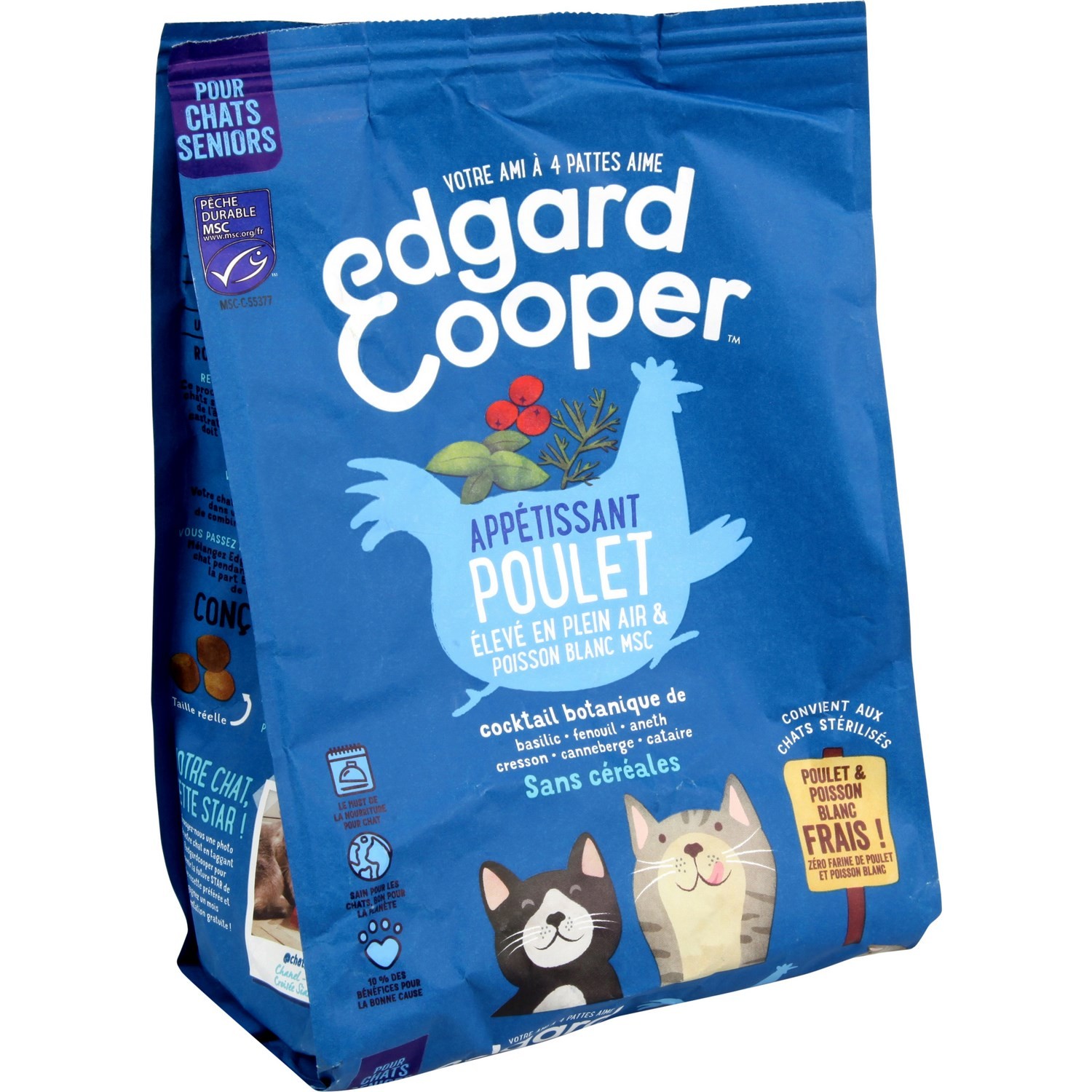 Croquettes pour chats poulet EDGARD COOPER