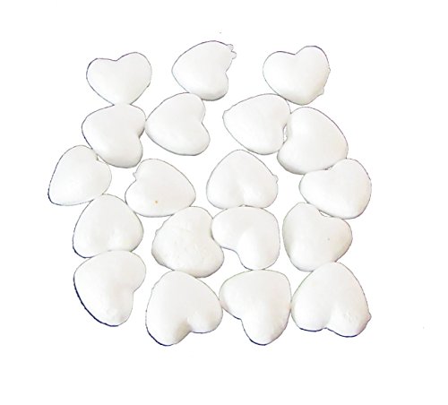 Bricolage - Cœur en polystyrène Blanc - env. 19...