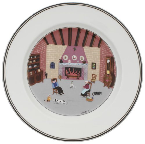 Design naif 21 cm salad plate, fireplace