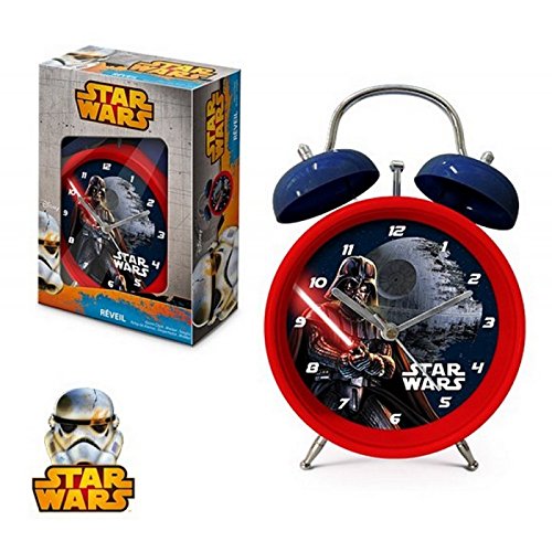 - réveil star wars à cloche 12 cm - unique