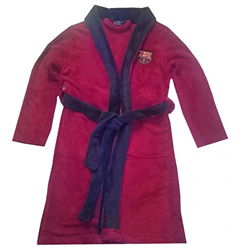 Fc Barcelone FC Barcelone - Robe de chambre Peignoir FC Barcelone officiel enfant rouge Taille de 8 à 16 ans - 14 ans code EAN 5498760067817 