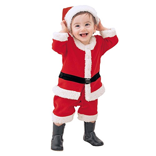 Déguisement père noël garçons fille bébé costum...